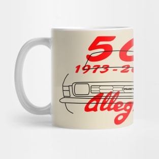Austin Allegro classic car outline 50th anniversary special edition (black) Mug